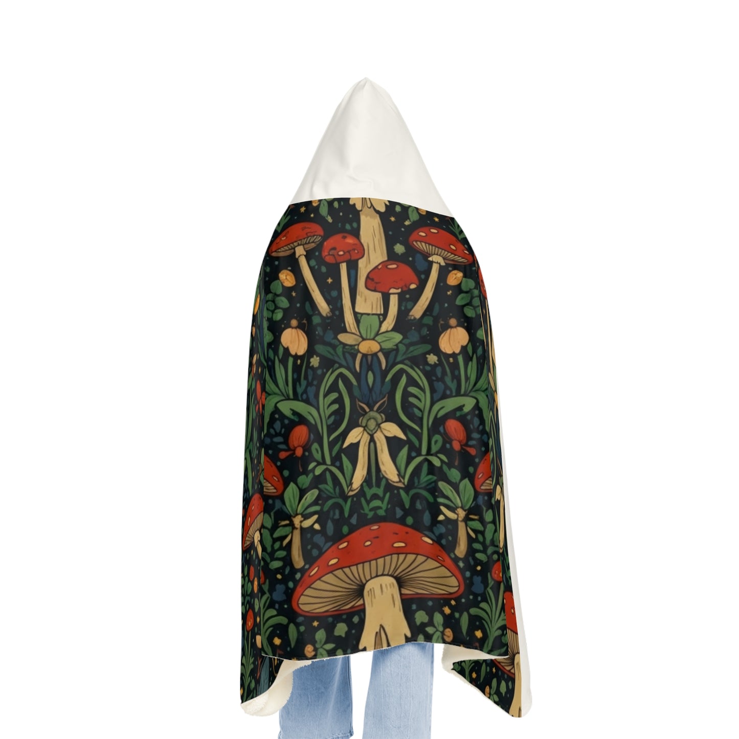 Mushroom Forest Hooded Blanket