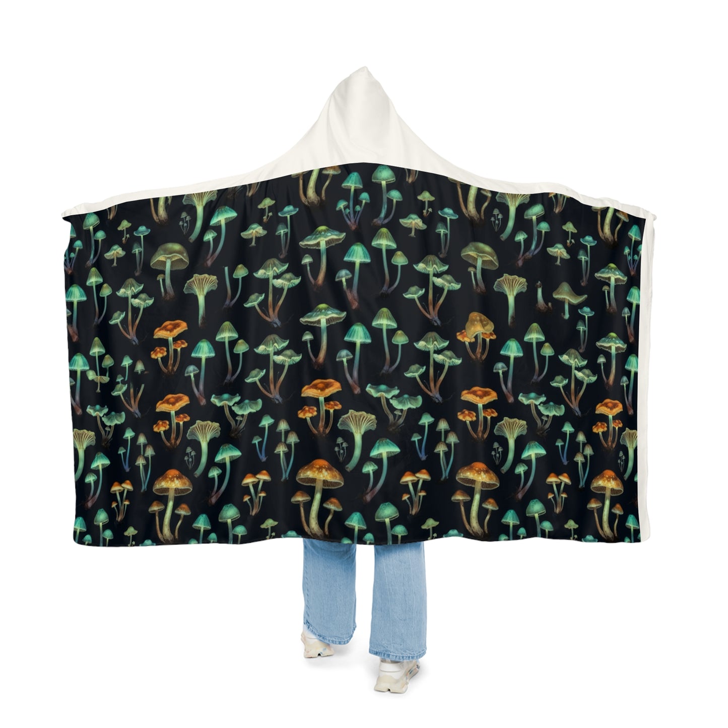 Hooded Blanket - Glow Mushroom Snuggle Throw