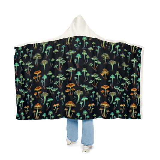 Hooded Blanket - Glow Mushroom Snuggle Throw